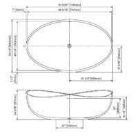 Slik Portfolio Evoque TEP7443FS004 Freestanding tub - Image 3