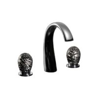 Polished Chrome Maier Murano Luxure Widespread Faucet