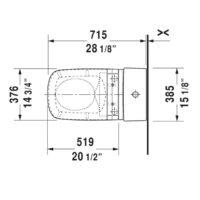 Duravit D40524 Shower Toilet