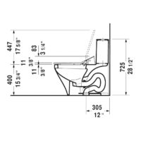 Duravit Durastyle Toilet With Sensowash Slim Bidet Seat D40524 - Image 10