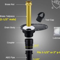 Freestanding Bathtub Drain Rough-in UGBD002 Kit for 1-1/2" - Image 2