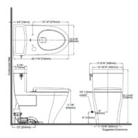 TOTO Toilet Dimensions