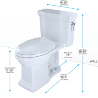 TOTO Promenade II MS814224CEFG#01 One-Piece Toilet 1.28 - Image 6