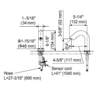 TOTO Standard-R Touchless Faucet T28S51E 0.5 GPM - Image 8