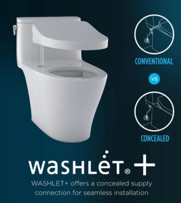 TOTO Carlyle II Toilet Washlet+ CST614CEFGAT40 - saniterica