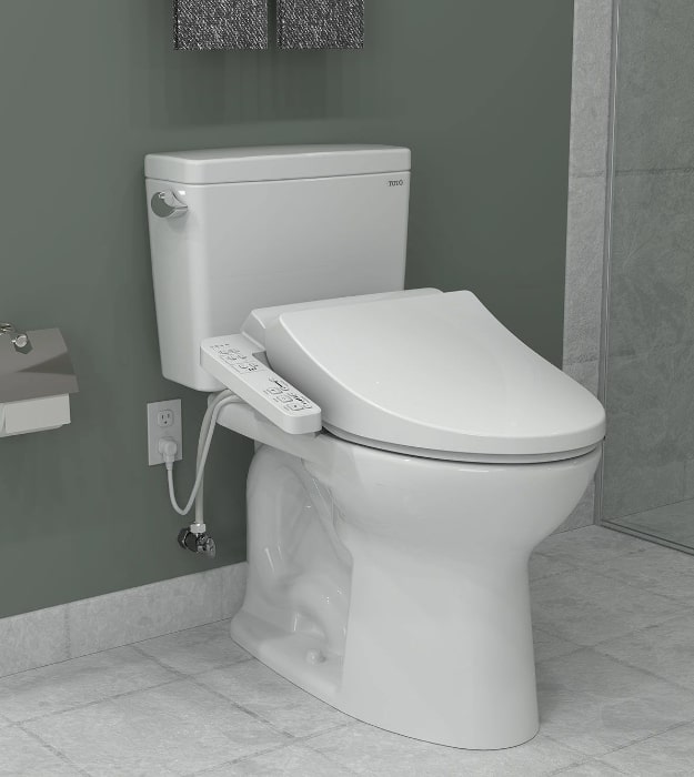 TOTO Drake Toilet with A2 Washlet Bidet Seat