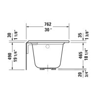 Duravit Architec Alcove Bathtub With Panel 70035 - Image 6