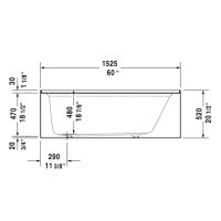 Duravit Architec Alcove Bathtub With Panel 70035 - Image 7