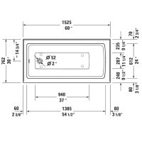 Duravit Architec Alcove Bathtub With Panel 70035 - Image 5