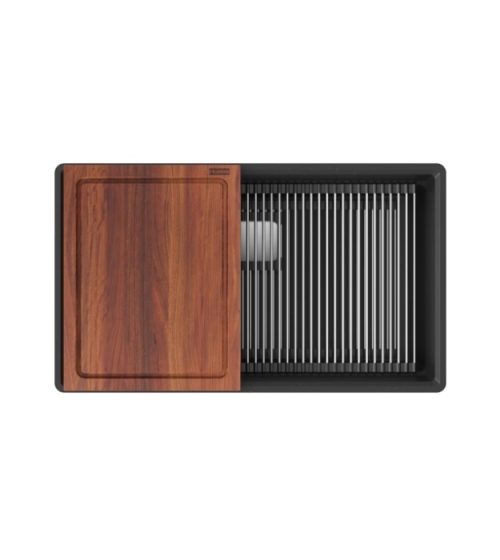 Franke Peak Granite PKG11031MBK-WKC Kitchen Sink