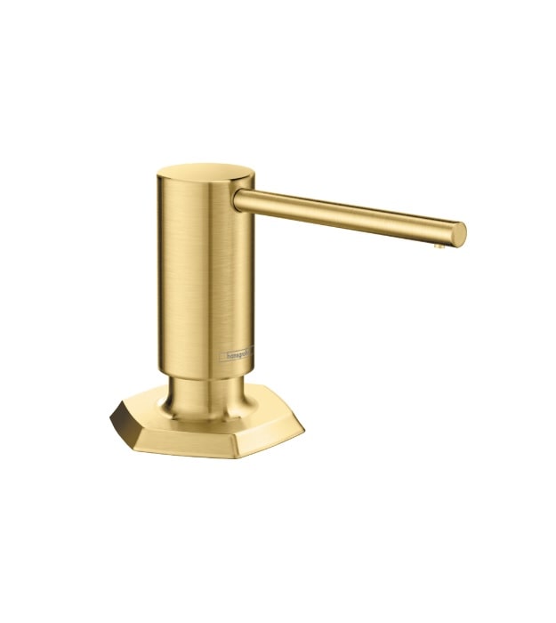 Hansgrohe_04857250_Locarno_Soap_Dispenser_Brushed-Gold