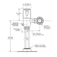 American Standard Ultima Battery Powered 1.28gpf touchless Automatic Flushometer 6066121.002