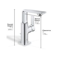 Grohe Allure New Single-Hole Bathroom Faucet 23857 - Image 7
