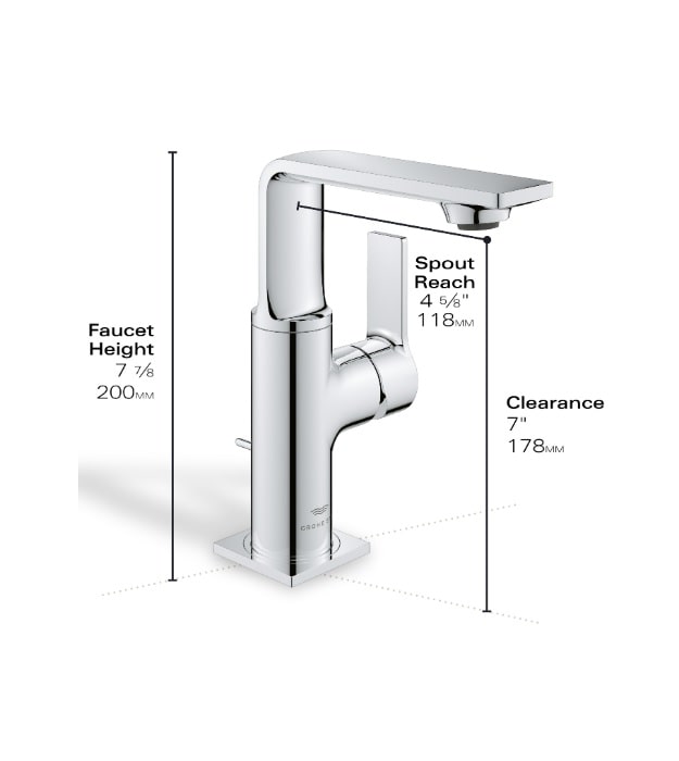 Grohe Allure New Faucet Dimensions
