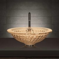 Bagno Italia Corallo Gold Crystal Vessel Sink