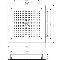 Hansgrohe Raindance E 26255001 Recessed Shower Head