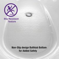 Woodbridge B-1813 Black Freestanding Bathtub 67" - Image 7