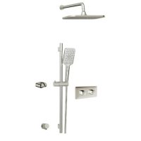 Aquabrass INABOX1 Brushed Nickel Shower Set