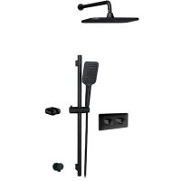 Aquabrass INABOX1 Electro Black Thermostatic Shower Kit