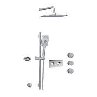 Aquabrass INABOX3 Thermostatic Shower Kit Polished Chrome
