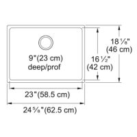 Kindred BSU1825-9 Brookmore Undermount Kitchen Sink - Image 2