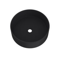 Vogt Runden Vogranite Vessel Sink BS.1616.R01G-60-Quartz Composite Black Sink.