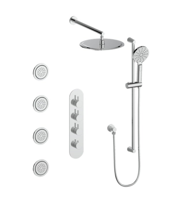 Thermostatic Shower Kit With Jets SET.WL.350.930