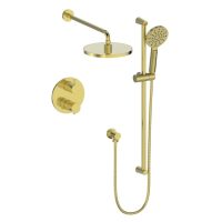 Brushed Gold TM.OR.220.220.BG Thermostatic Shower Kit