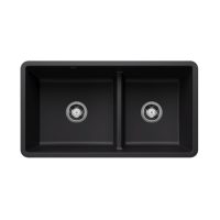 Blanco Precis U 1.75 Low Divide Kitchen Sink Double Bowl