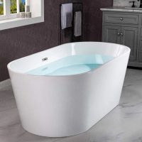 Woodbridge Soaking Acrylic Freestanding Bathtub - Image 4