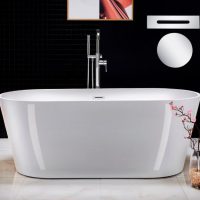 Woodbridge Soaking Acrylic Freestanding Bathtub - Image 2