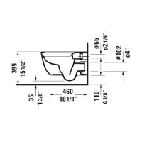 Duravit Aurena Wall-Mount Toilet HygieneFlush 259809 - Image 6