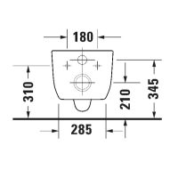 Duravit Aurena Wall-Mount Toilet HygieneFlush 259809 - Image 5