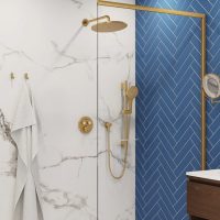 Grohe Brushed Gold thermostatic Shower Kit 103070GN00 - Image 4