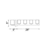 Cristini 4 Light Vanity Sconce Satin Nickel - Image 4