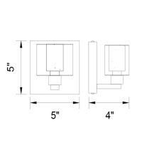 Tina 1 Light Wall Sconce In Chrome 5540W5C - Image 3