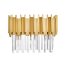 Deco 3 Light Medallion Gold Vanity Light 1112W17