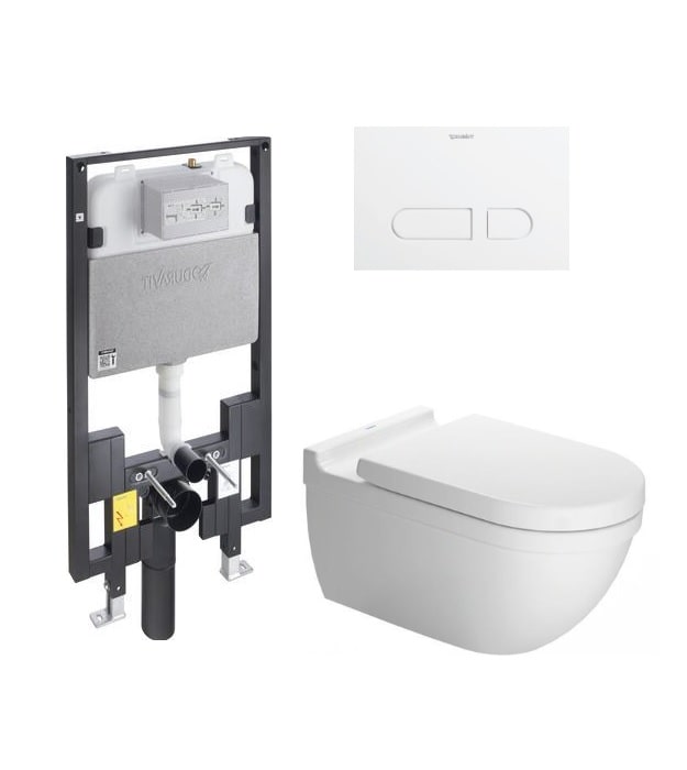 Duravit Starck 3 Wall-Hung Toilet Kit 2226090092-KIT