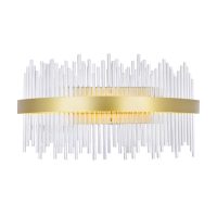 Genevieve 24 Inch LED Wall Sconce Medallion Gold Finish 1063W24-169