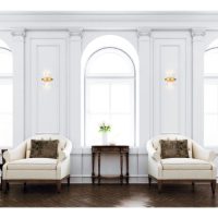 Genevieve Medallion Gold LED Wall Sconce 1063W - Image 7