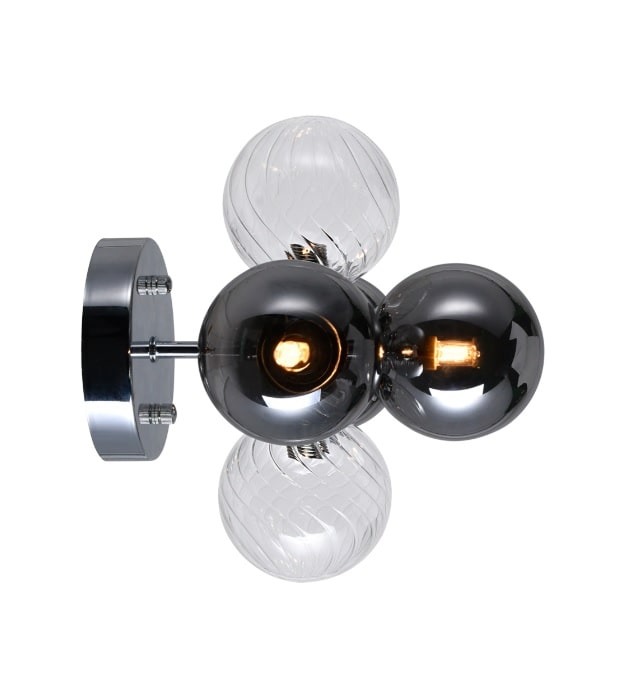 Pallocino 3 Light Sconce With Chrome Finish