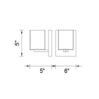 Cristini 1 Light Satin Nickel Bathroom Sconce 5442W6SN - Image 5