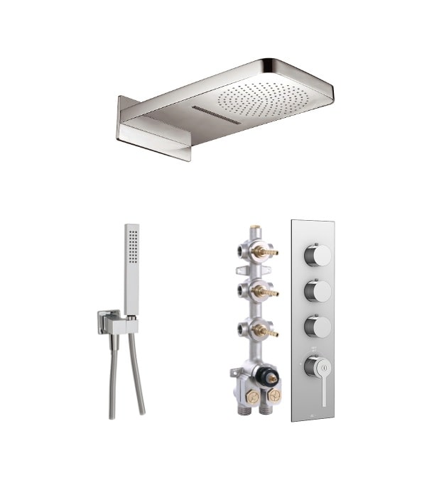 Aquabrass TIME Thermostatic Shower Kit 3-Way SR3351