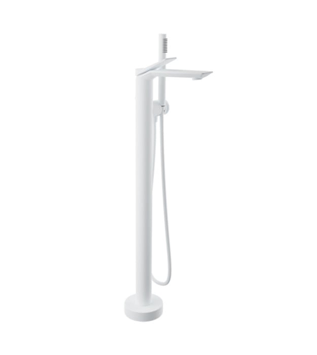 BARIL PROFILE B46 Floormount Tub Filler B46-1100-00 Matte White