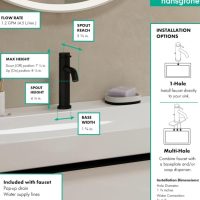 Hansgrohe Tecturis S Single-Hole Faucet 110 W/ Drain - Image 5