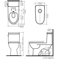 Caroma Caravelle 989100 Elongated One Piece Toilet - Image 5