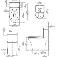 Fluid Citi Rimless Elongated One Piece Toilet FT240120W - Image 3