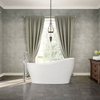 MAAX Joan 61 x 32 Acrylic Freestanding End Drain Bathtub