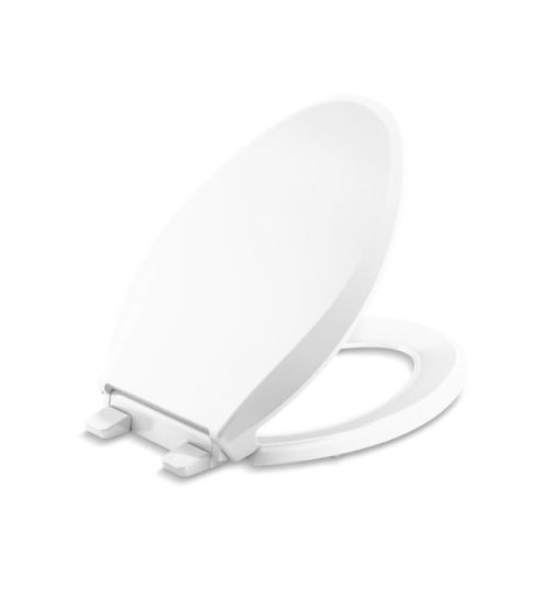 Kohler Cachet K-4636-RL-0 ReadyLatch Quiet-Close Elongated Toilet Seat