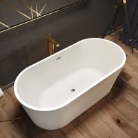 MAAX Louie 6731 Acrylic Freestanding Center Drain Bathtub